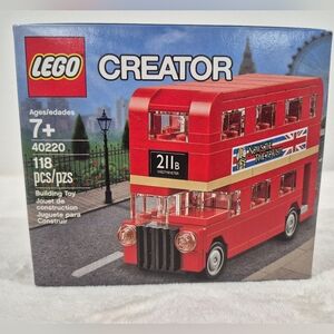 🌸 BNIB Retired LEGO Creator London Bus 40220 BNIB New Sealed Double Decker Set